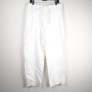 A Cooper 100% Linen Pants High Waisted Large
